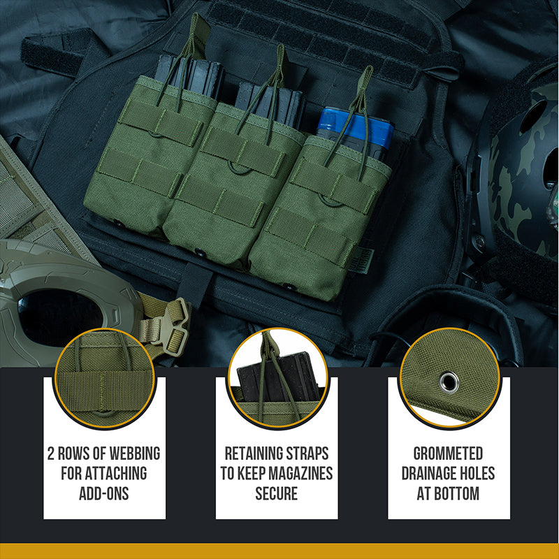 Mag Pouch 07 丨 MOLLE System & Quick-Release Insert