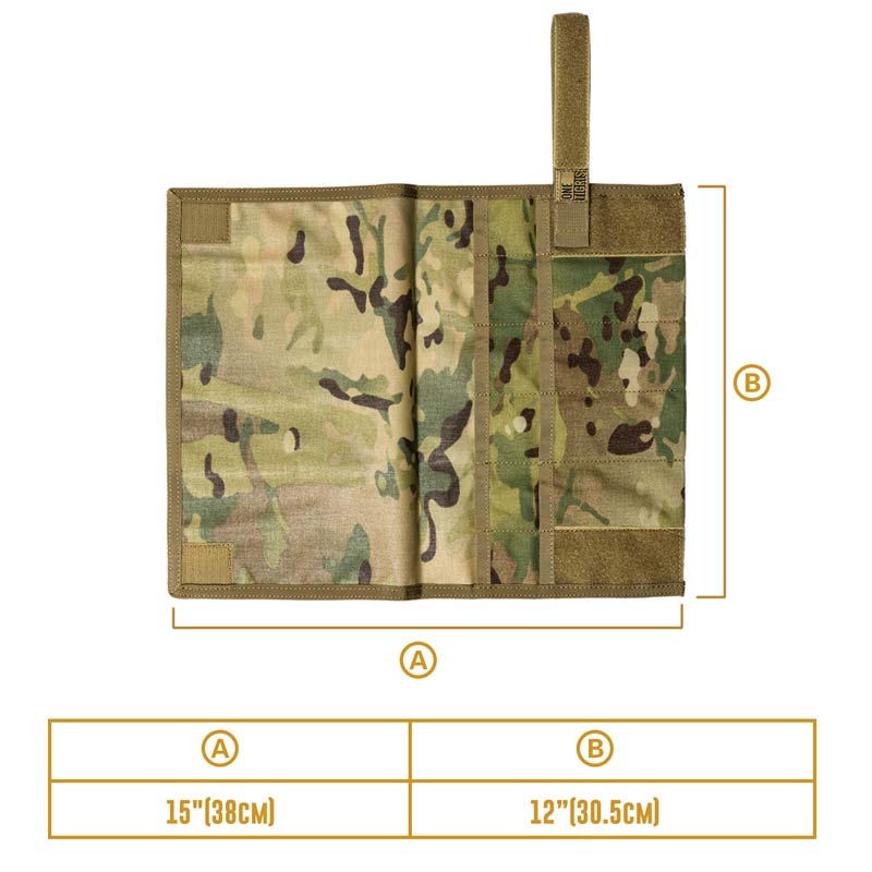 CamoColor Roll-Up Tool Pouch 丨 Velcro straps & Foldable