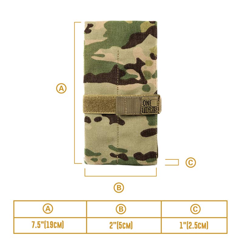 CamoColor Roll-Up Tool Pouch 丨 Velcro straps & Foldable