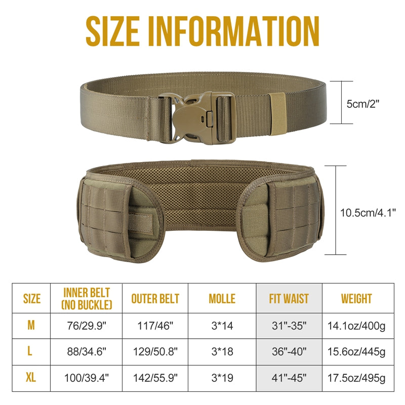 Padded Waist Belt 02 丨MOLLE System & Adjustable Fit