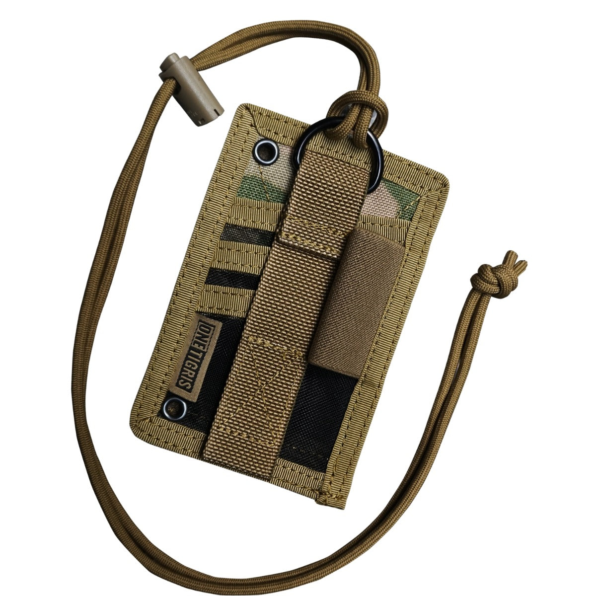 SHOT PUT ID Card Holder 丨 With open-end rings & Velcro panel
