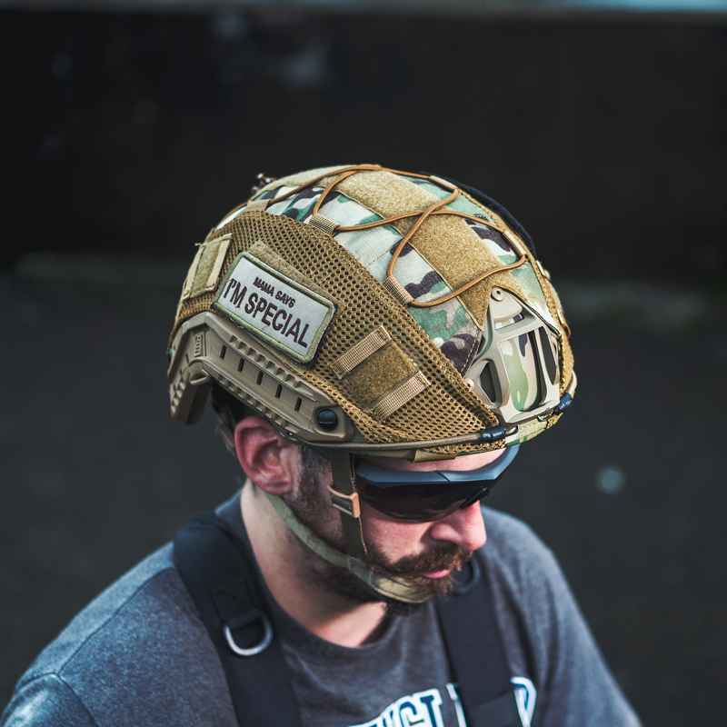 Tactical Helmet Cover 06 丨With patch set & MOLLE system