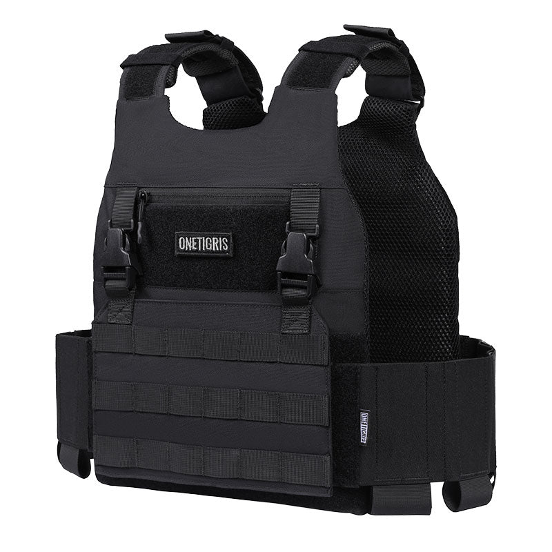 Low Profile Tactical MOLLE Vest 丨Velcro Waist Band & Side Stretch Pockets