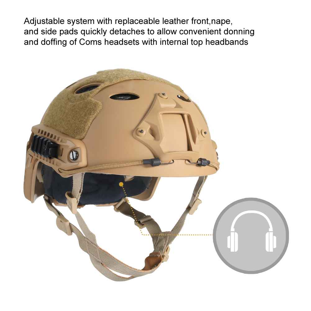 Fast PJ Airsoft Helmet 丨MOLLE System & Rail System