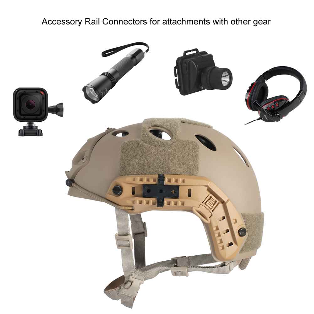 Fast PJ Airsoft Helmet 丨MOLLE System & Rail System