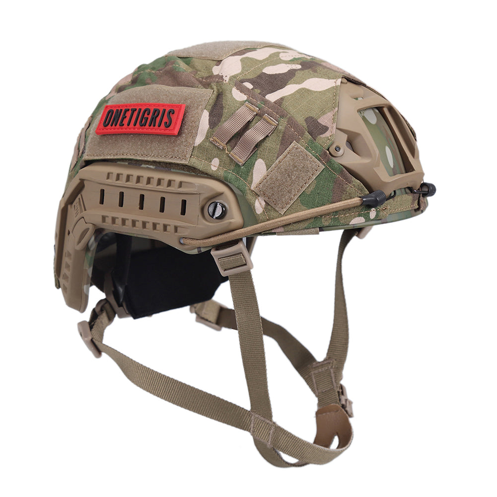 Fast High-Cut Tactical Helmet | Rail System & Helmet Cover
