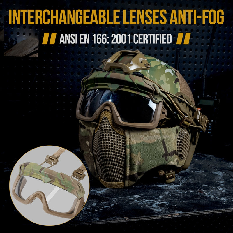 Tactical helmet 26丨 3-in-1 & Attachment Rail Connector