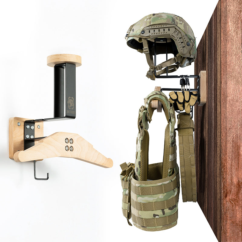 Tactical Gear Wall Mount 05 丨 With Panel rack hook & 40KG Load Capacity