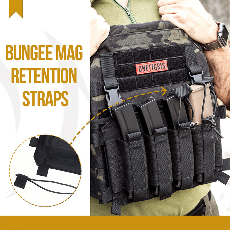 Tactical Placard 04 丨 Hook-and-Loop Backing & Elastic Retention Strap